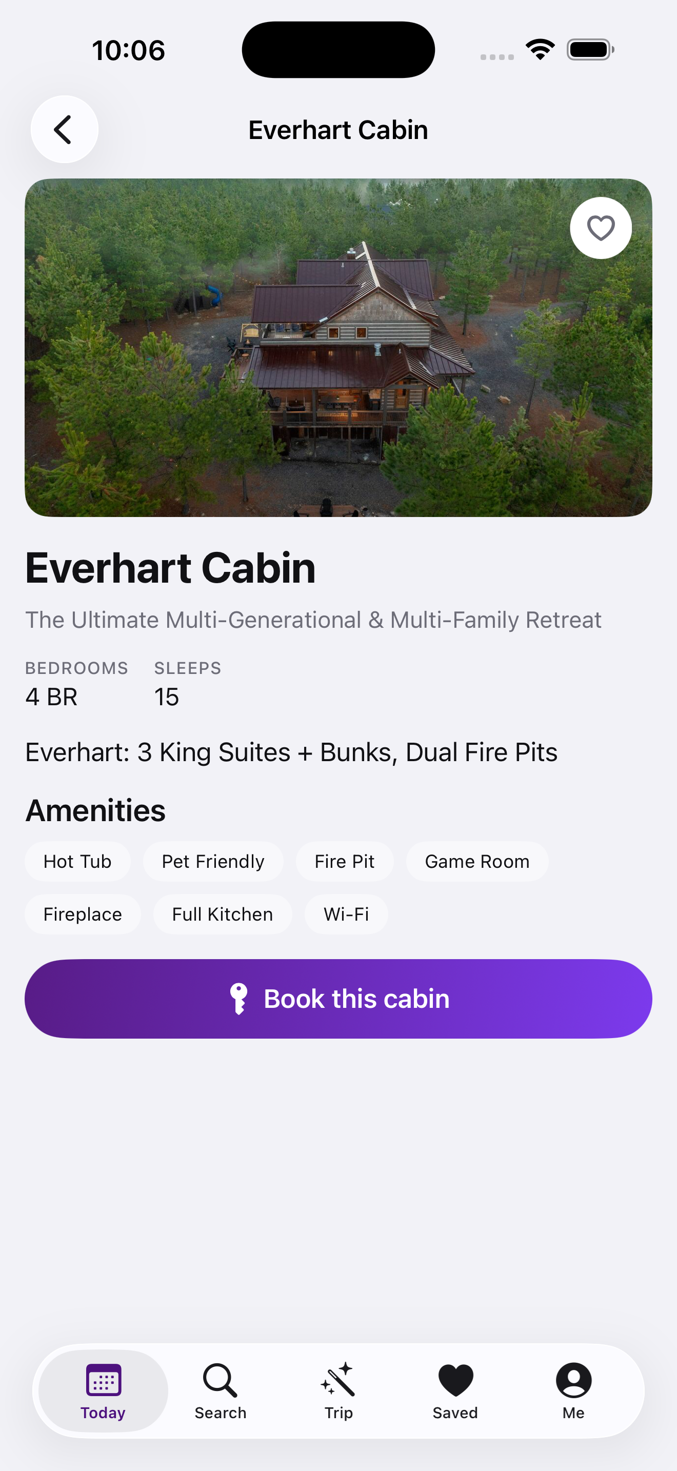 Cabin detail